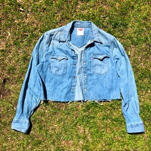 Levi’s cropped jean jacket!